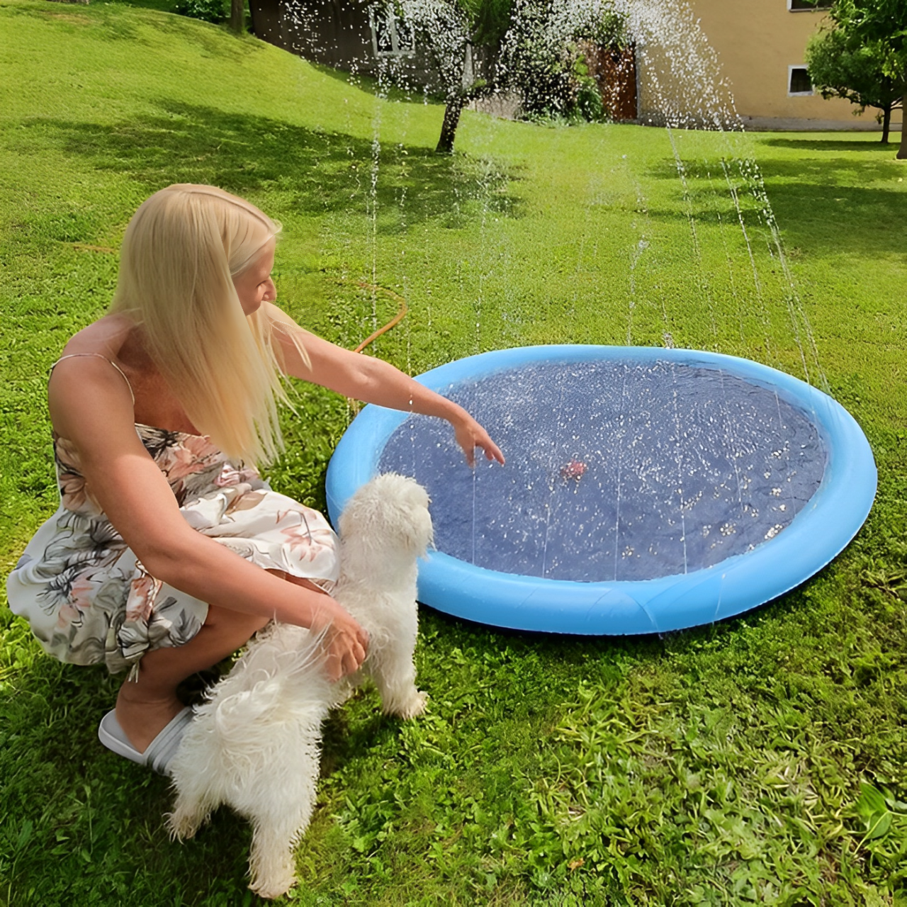 CoolSplash™ Non-Slip Water Mat for Pets & Kids