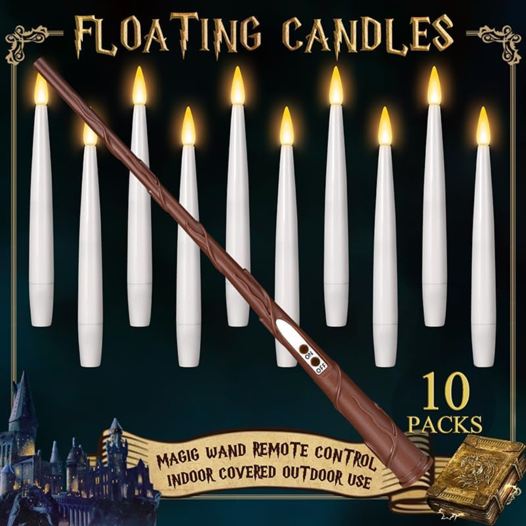 Magicwand™_ Realistic Floating Candle Lights With Light Control Wand