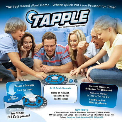 Tapple™ Fast-Paced Educational Family Board Game