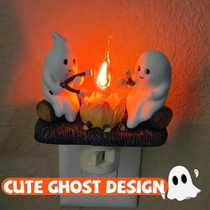 🎃✨ 2024 Ghost Campfire Flickering Nightlight 🔥👻