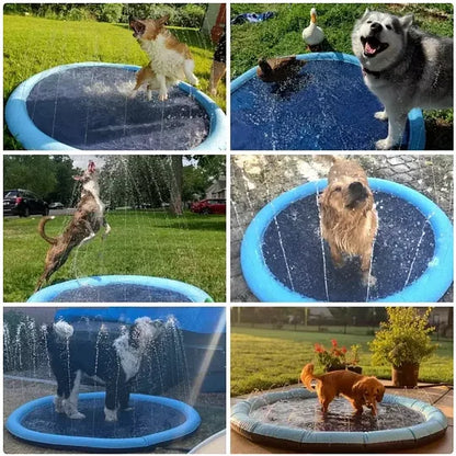 Duvefun® Non-Slip Splash Pad for Kids and Dog