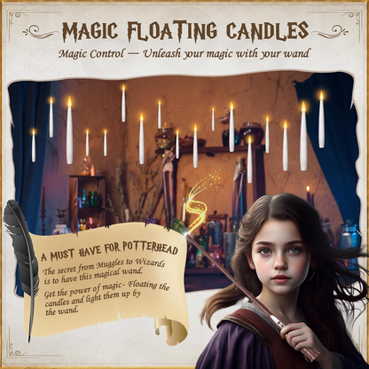 Magicwand™_ Realistic Floating Candle Lights With Light Control Wand