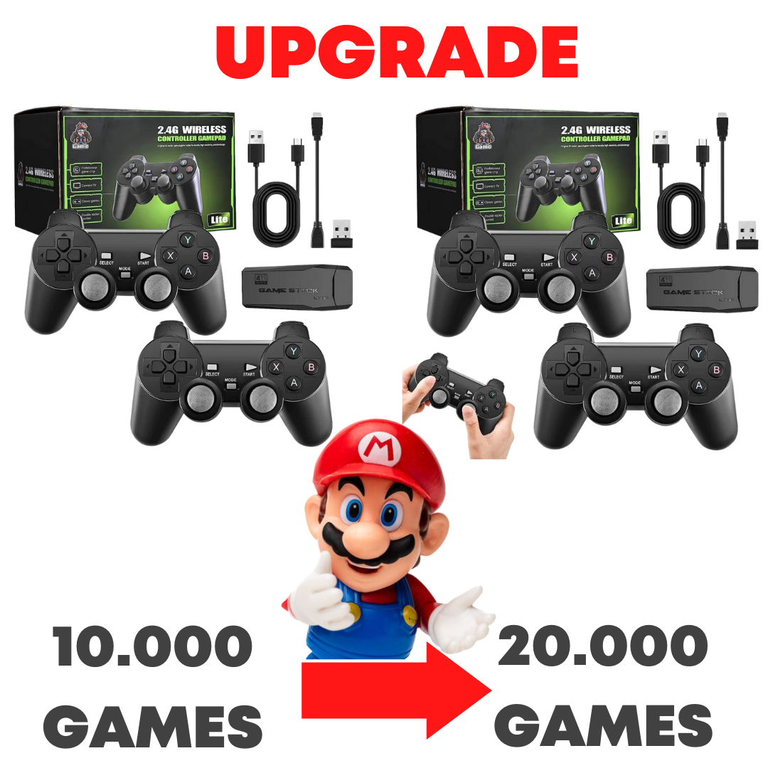 Upgrade From 10.000 Games to 20.000 Games -Retro Console 80s And 90s