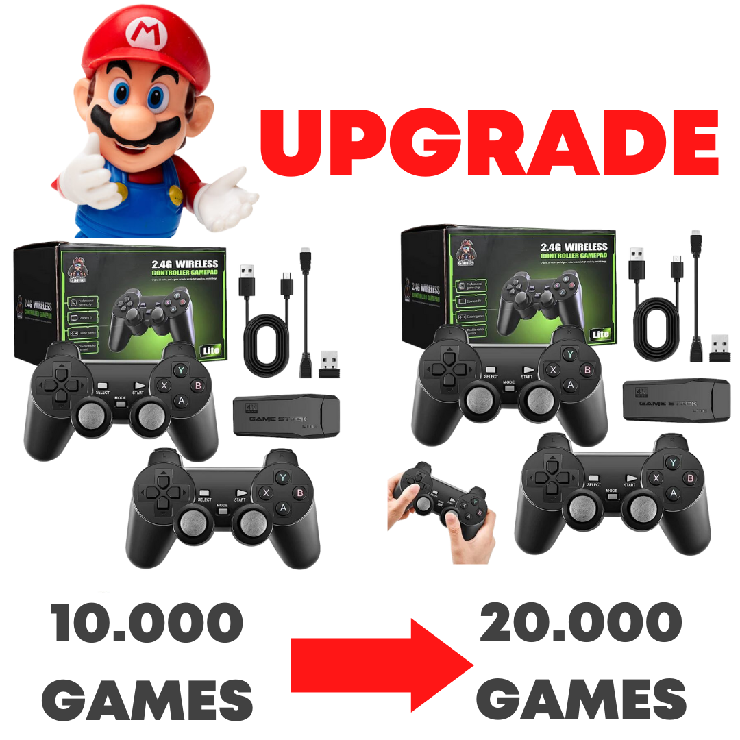 Upgrade From 10.000 Games to 20.000 Games -Retro Console 80s And 90s