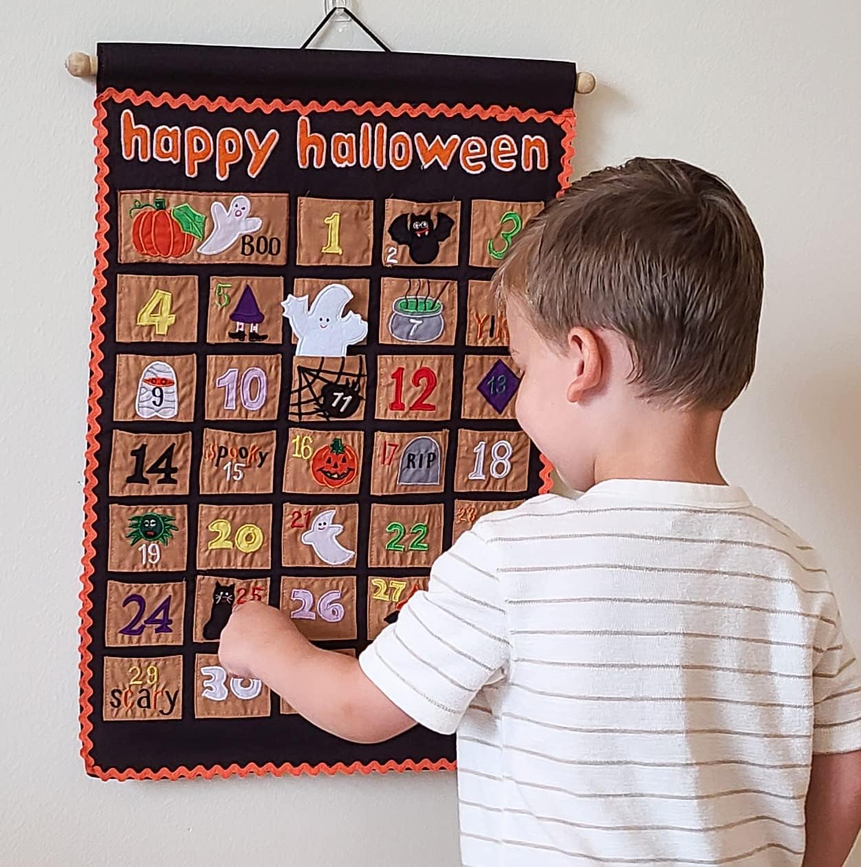 Personalized Handmade Halloween Countdown Advent Calendar