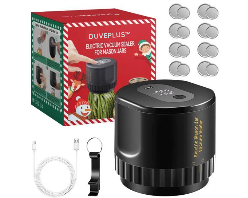 DUVEPLUS™ Electric Vacuum Sealer For Mason Jars