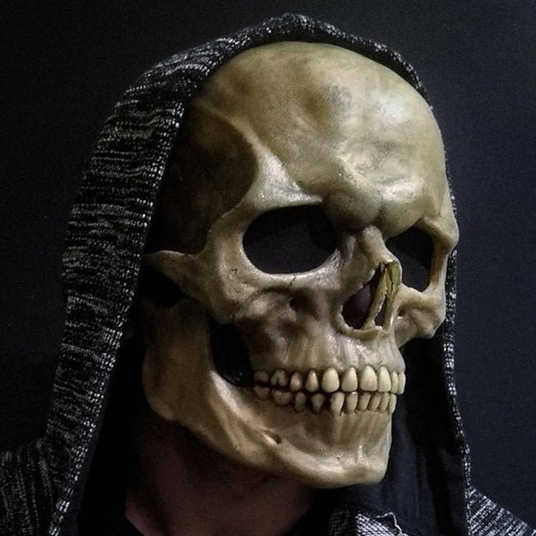 Full Head Skull Mask/Helmet with Movable Jaw