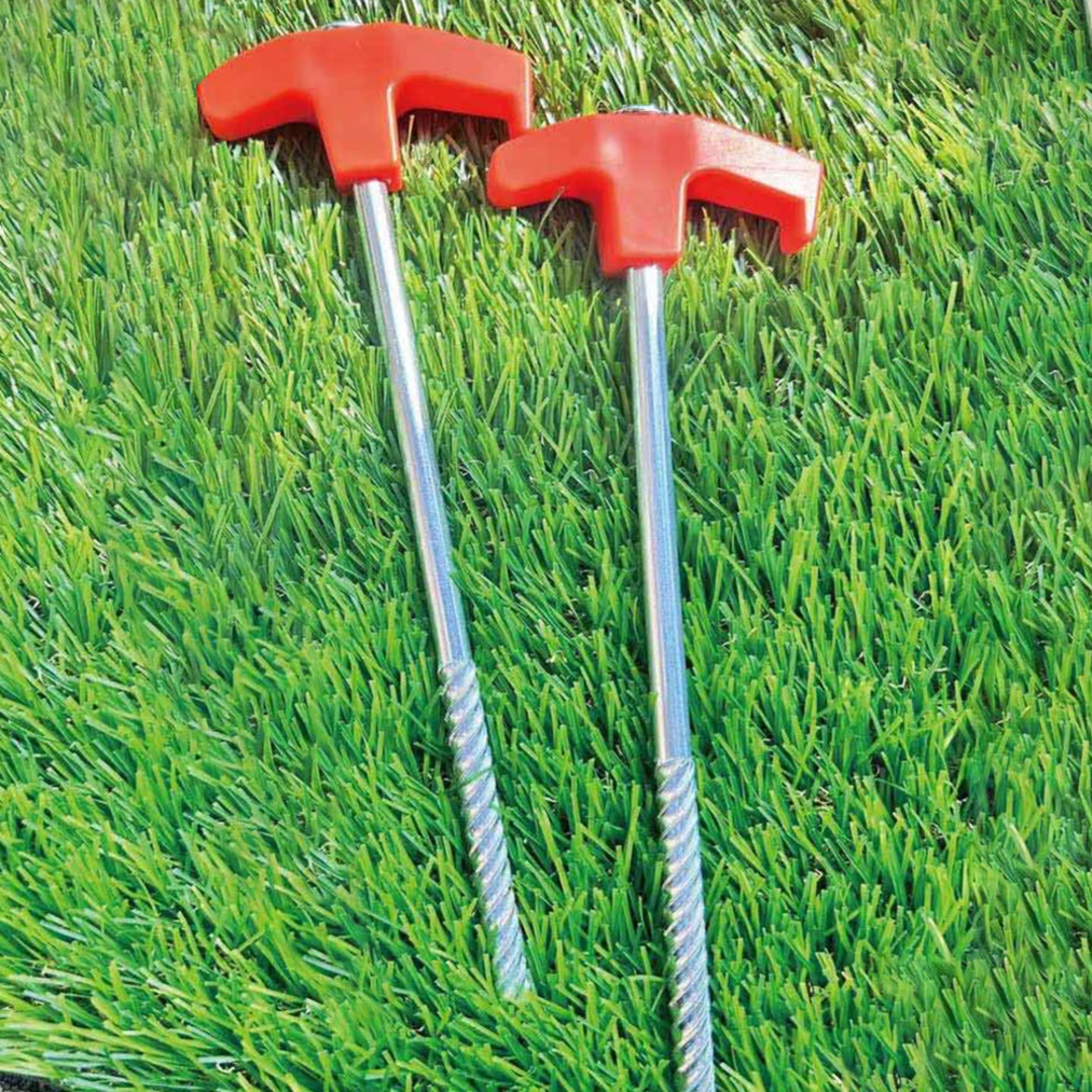 8" Screw in Tent Stakes - Ground Anchors Screw in