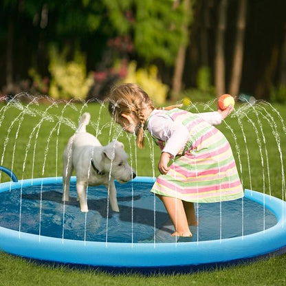 Duvefun® Non-Slip Splash Pad for Kids and Dog