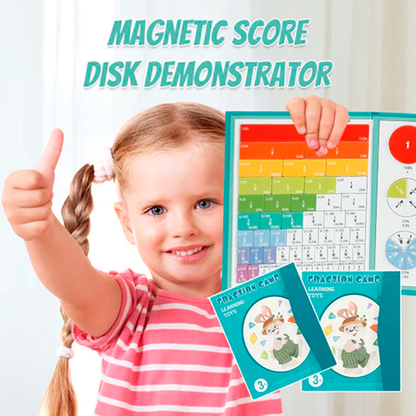 Magnetic Fraction Educational Puzzle