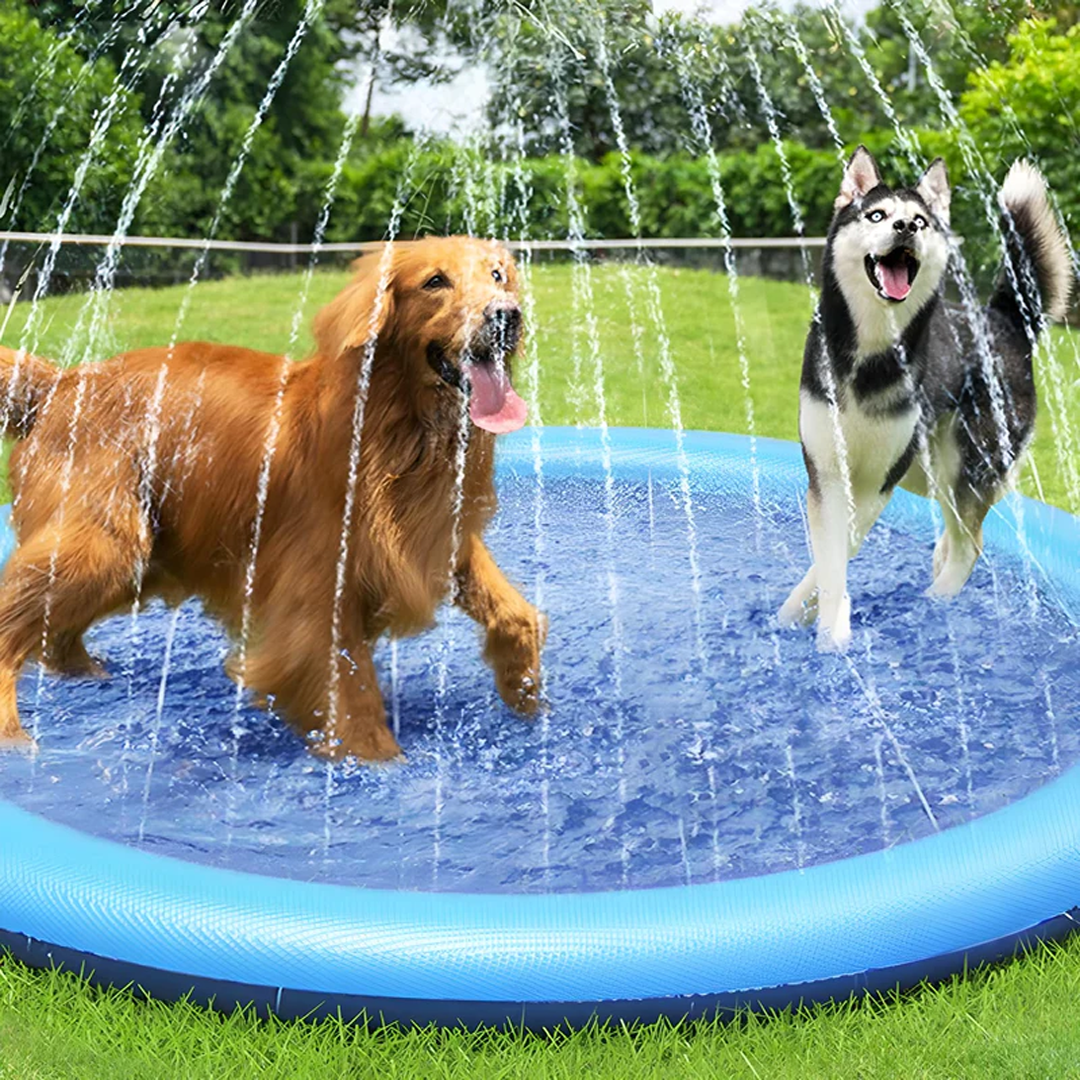 Duvefun® Non-Slip Splash Pad for Kids and Dog