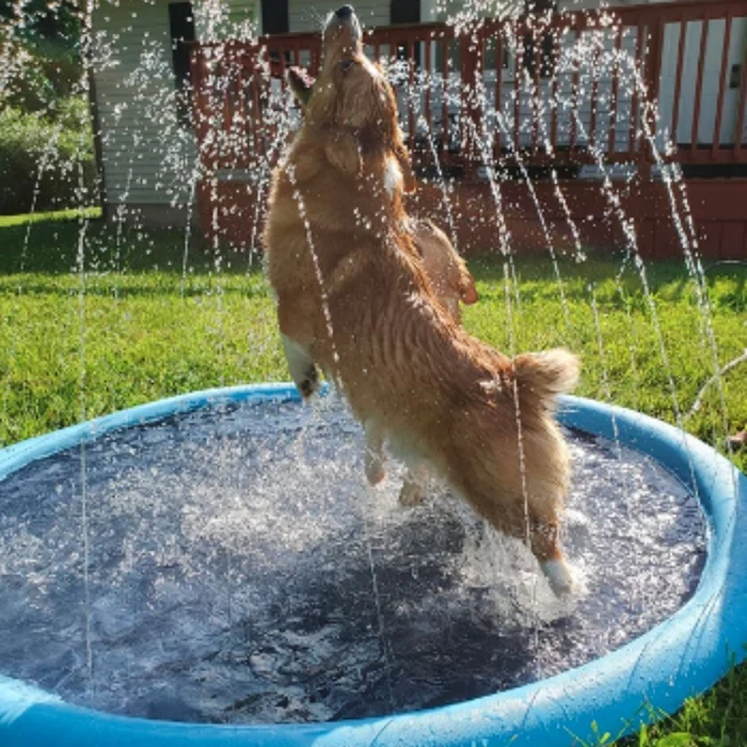 Duvefun® Non-Slip Splash Pad for Kids and Dog