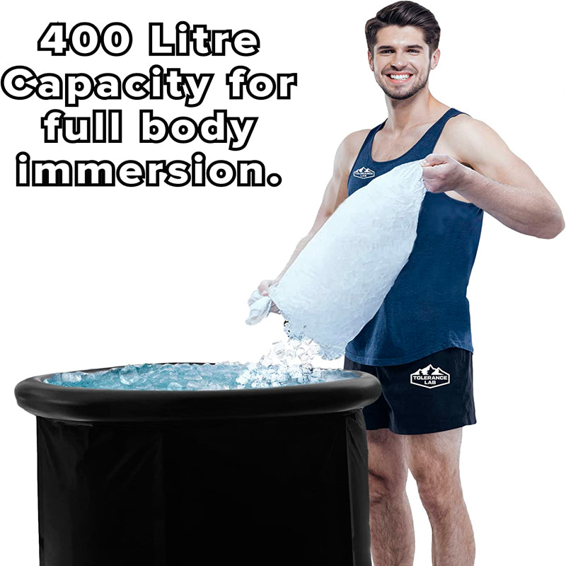 Shock therapy with portable ice tub