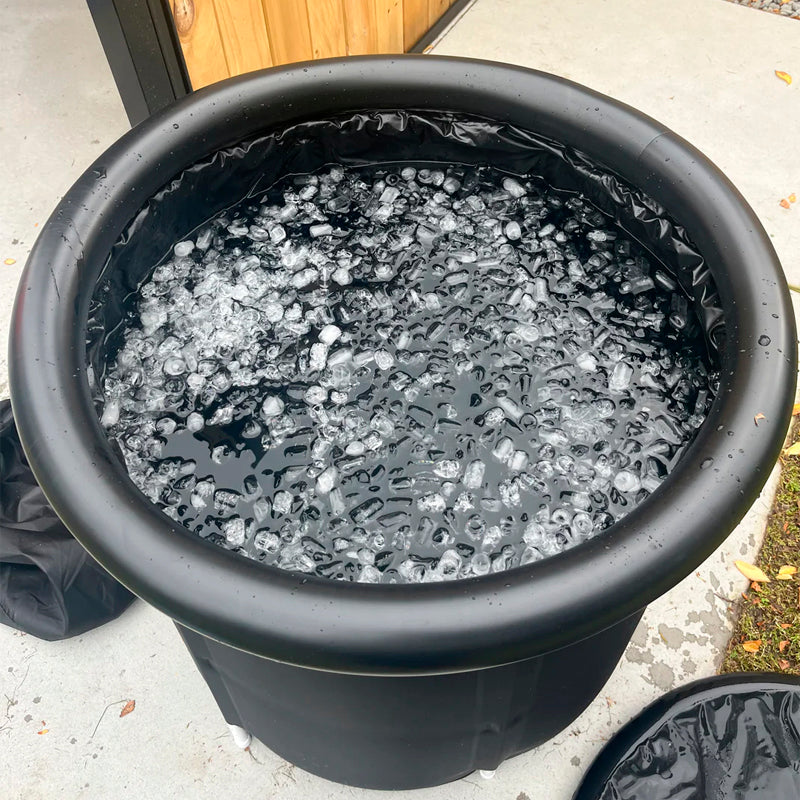 Shock therapy with portable ice tub