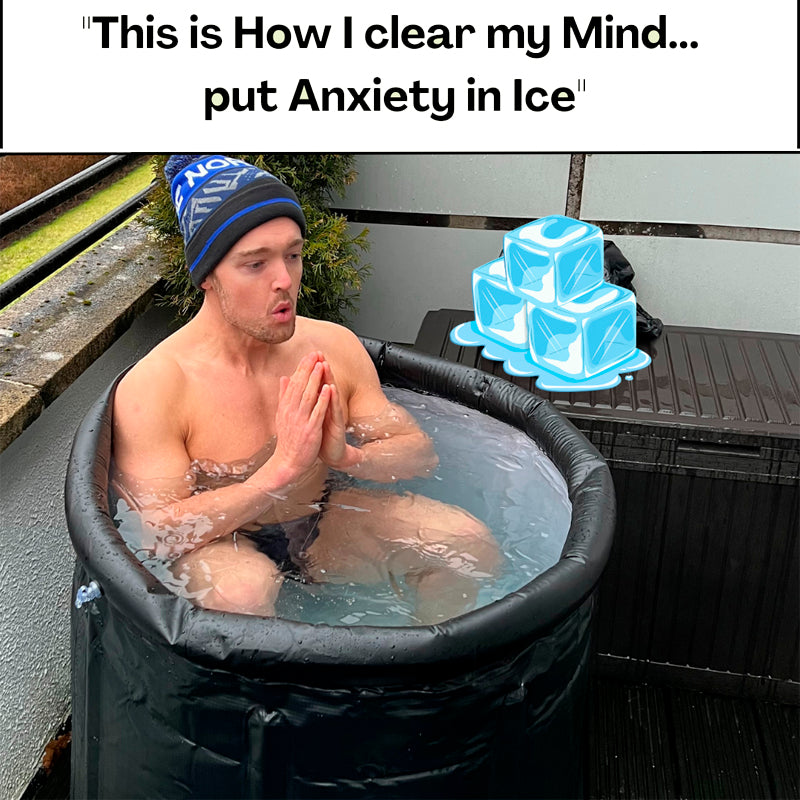 Shock therapy with portable ice tub