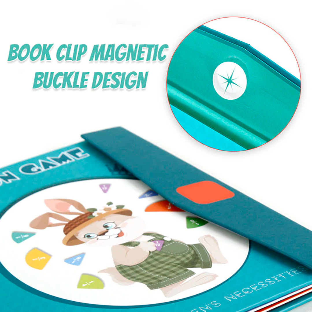 Magnetic Fraction Educational Puzzle