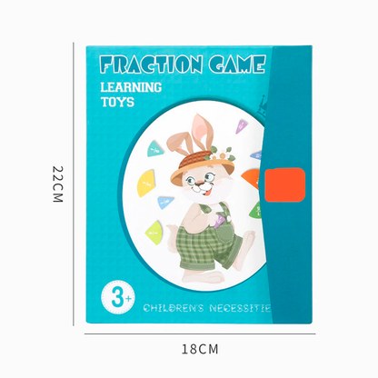 Magnetic Fraction Educational Puzzle