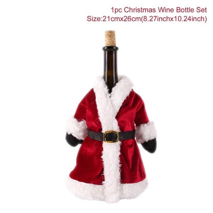 Christmas Decorations Wine Bottle Cover