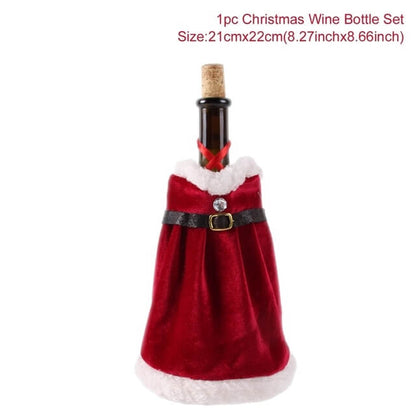 Christmas Decorations Wine Bottle Cover