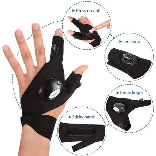 GlobMagic™ LED Gloves with Waterproof Lights