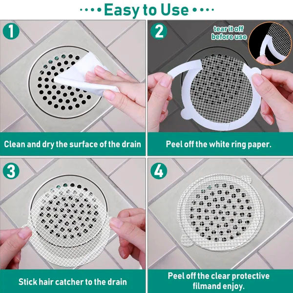 Topper™ Pack Disposable Shower Drain Hair Catcher