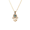 Load image into Gallery viewer, Elegant Crystal Hand Of Hamsa Necklace