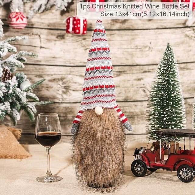 Christmas Decorations Wine Bottle Cover