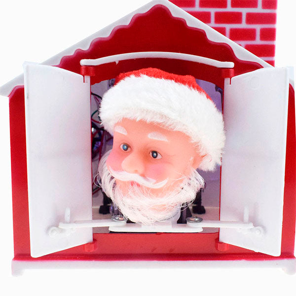 TheSanta™ Musical Ornament Santa Claus In Chimney 2022