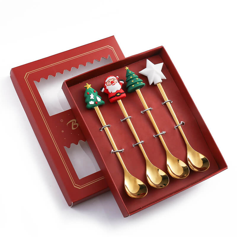 Christmas Spoon And Fork - Set 4 PCS