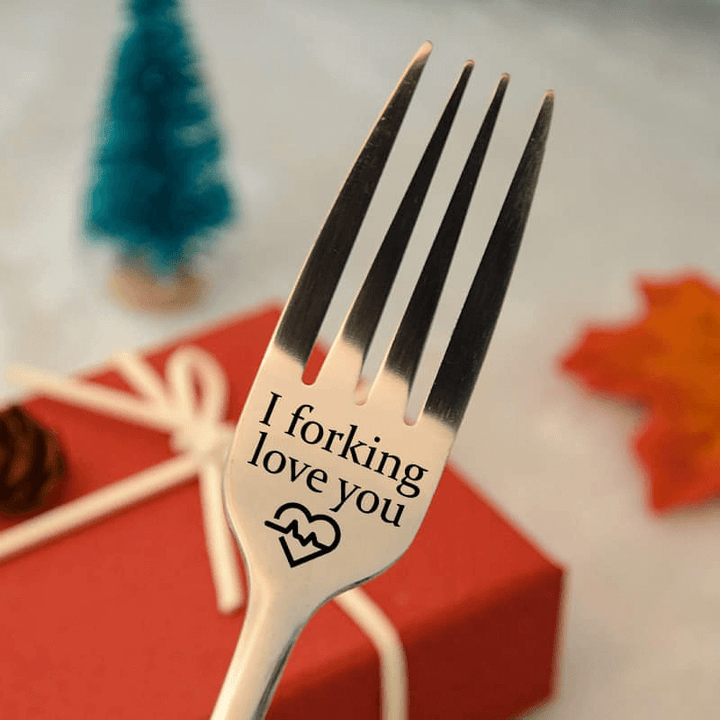 (🌹Early Valentine's Day Sale-50% OFF🌹) 💝 Engraved Fork (With Gift Box) 💝