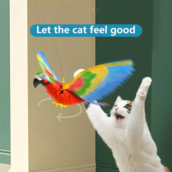 Interactive Simulation Bird Flying Toy for Cats