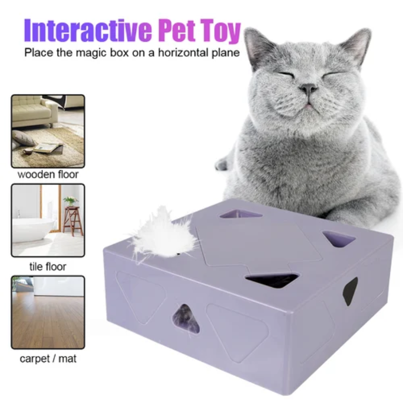 Ultra Fun Smart Teaser Toy for Indoor Cats