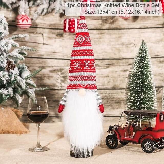 Christmas Decorations Wine Bottle Cover