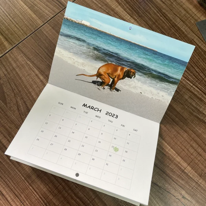 Funny Calendar Gift - Pooping Pooches Dog Calendar