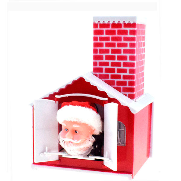 TheSanta™ Musical Ornament Santa Claus In Chimney 2022