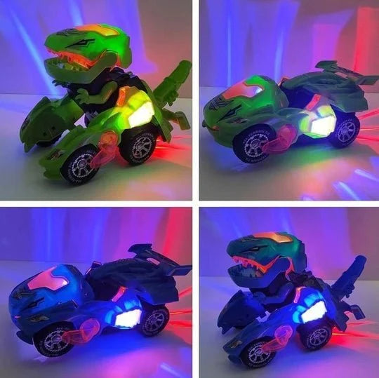 🎄CHRISTMAS PRE SALE:49% OFF🎄 LED DINOSAUR TRANSFORMATION CAR TOY