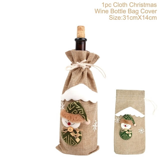 Christmas Decorations Wine Bottle Cover