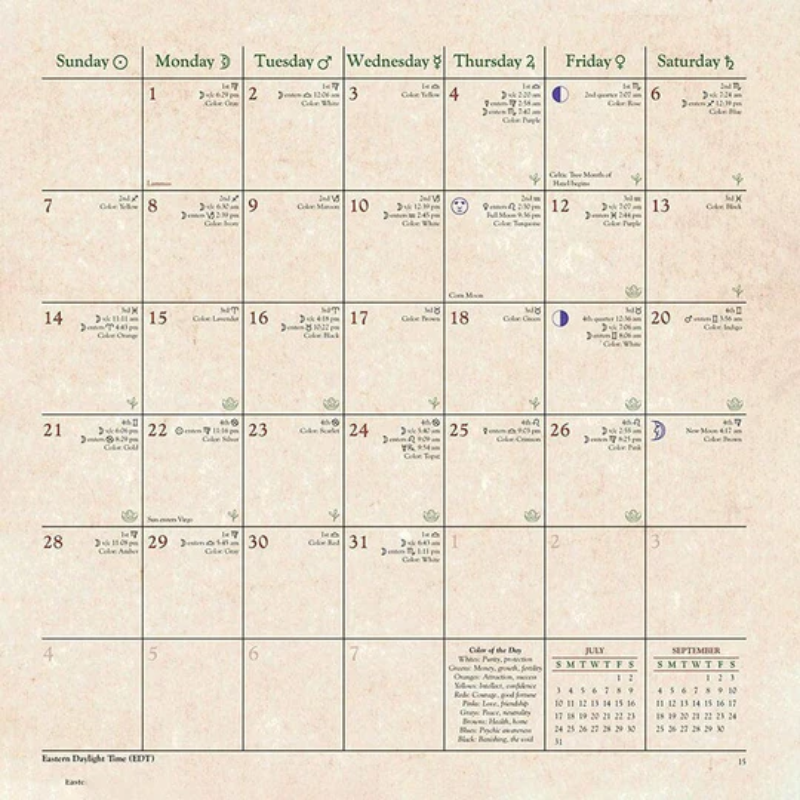2023 Witches Calendar Articles Decor Home