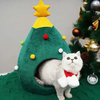 'Meow-ry Christmas' Cat Bed