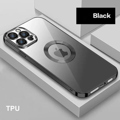 Transparent Electroplated iPhone Case With Camera Protector