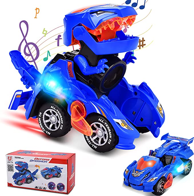 🎄CHRISTMAS PRE SALE:49% OFF🎄 LED DINOSAUR TRANSFORMATION CAR TOY