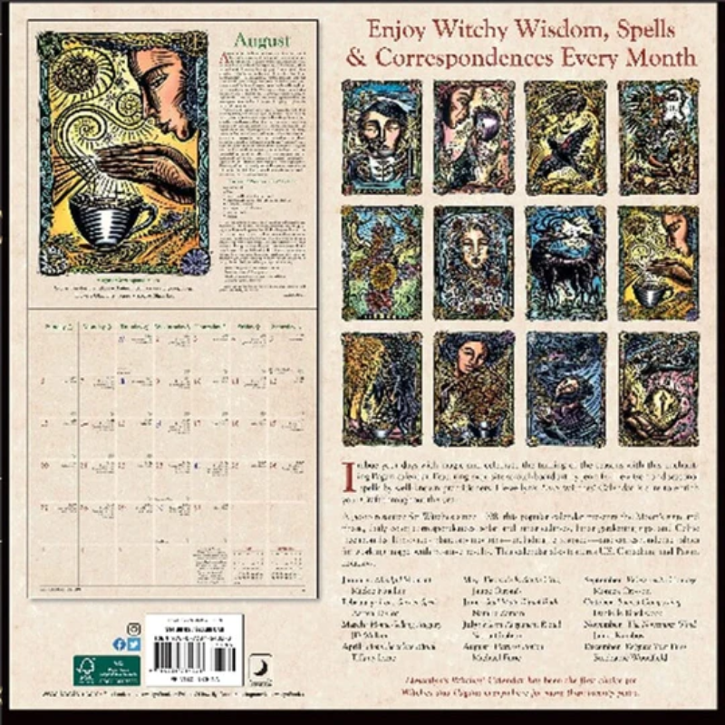 2023 Witches Calendar Articles Decor Home