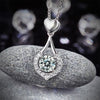 Twinkling Heart Waterdrop Stone Necklace