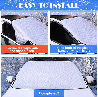 🎄Hot sale early 🎅🏻Christmas 50% off ) Magnetic Car Windshield Cover