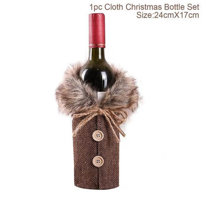 Christmas Decorations Wine Bottle Cover