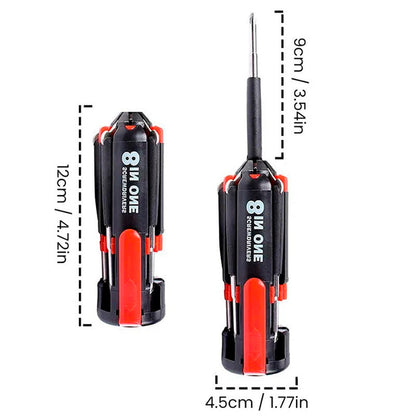 8 Screwdrivers in 1 Tool with Worklight and Flashlight