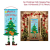Merry Christmas Flag Porch Door Banner Hanging Ornament