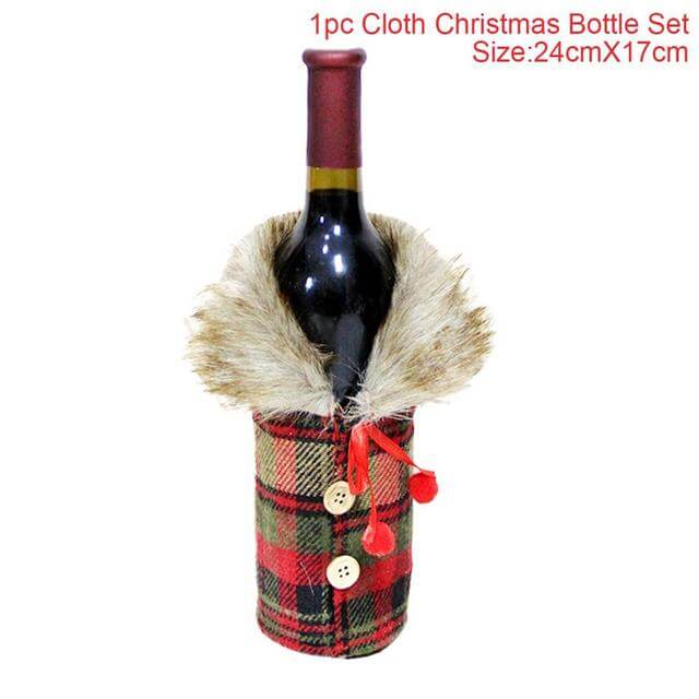 Christmas Decorations Wine Bottle Cover