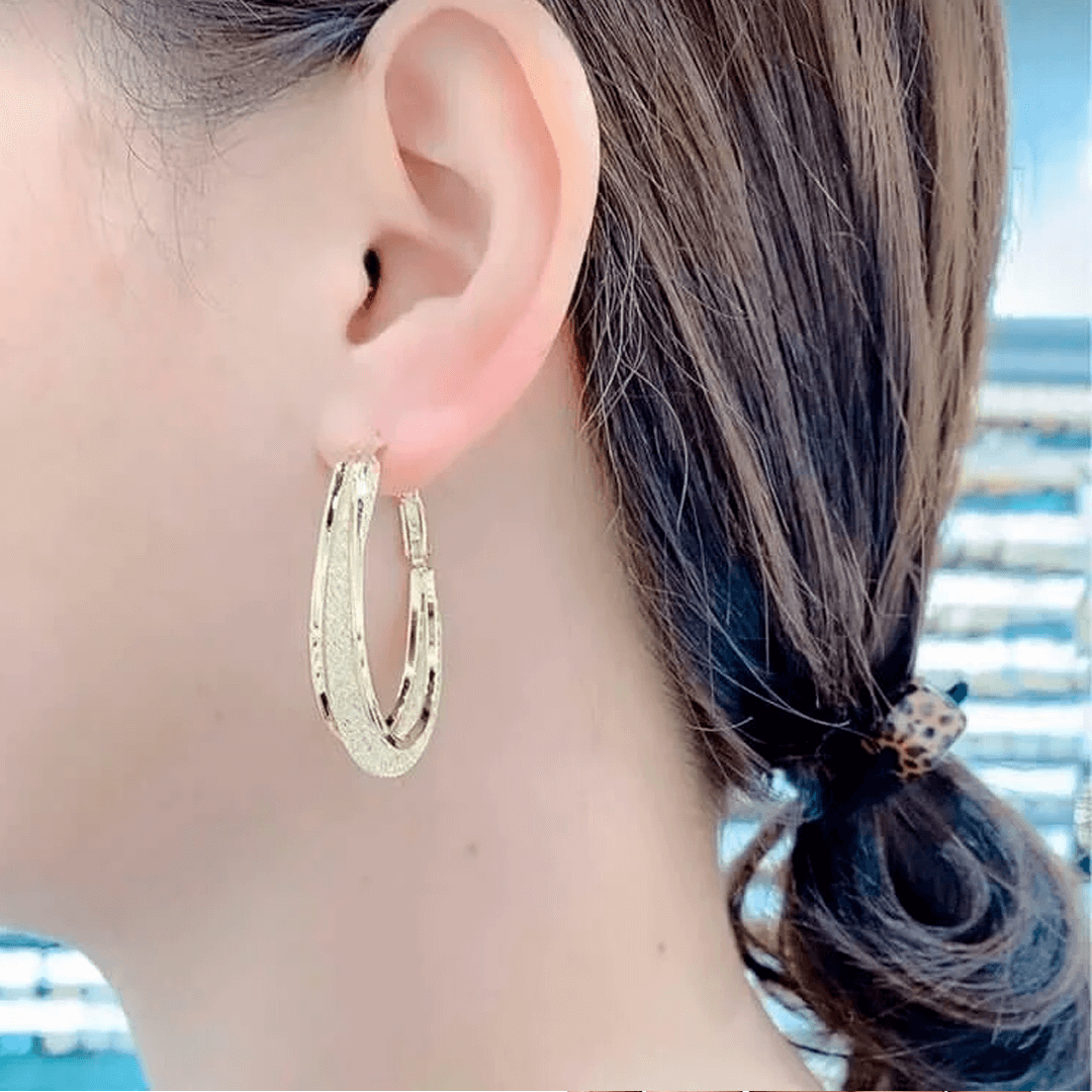 SHANAS™ Oval Woven Mesh Earrings