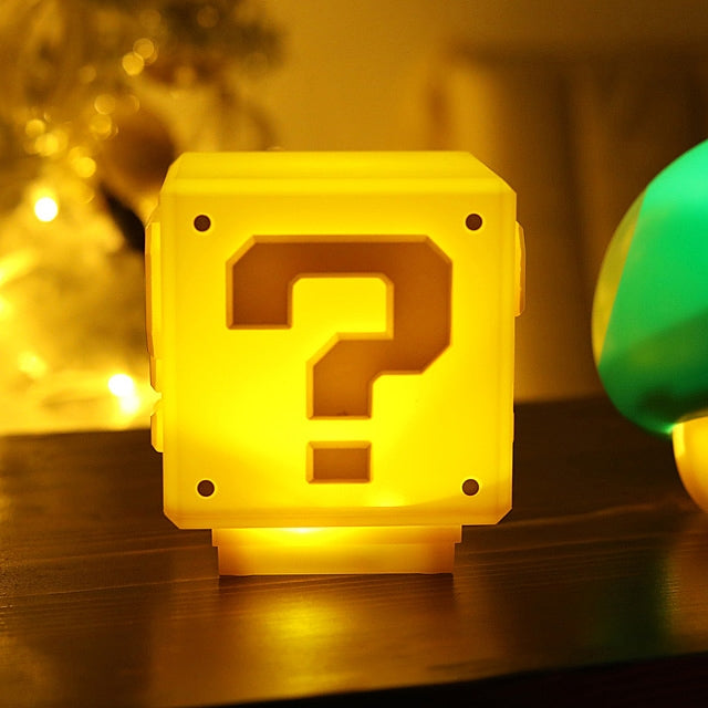 Mini Question Block Light With Sound - Officially licensed light with sound effect